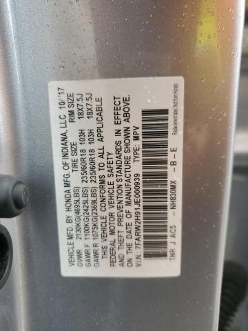 Photo 13 VIN: 7FARW2H91JE000939 - HONDA CRV 