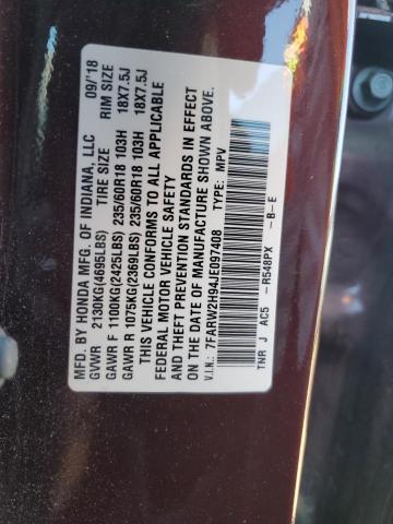 Photo 11 VIN: 7FARW2H94JE097408 - HONDA CRV 