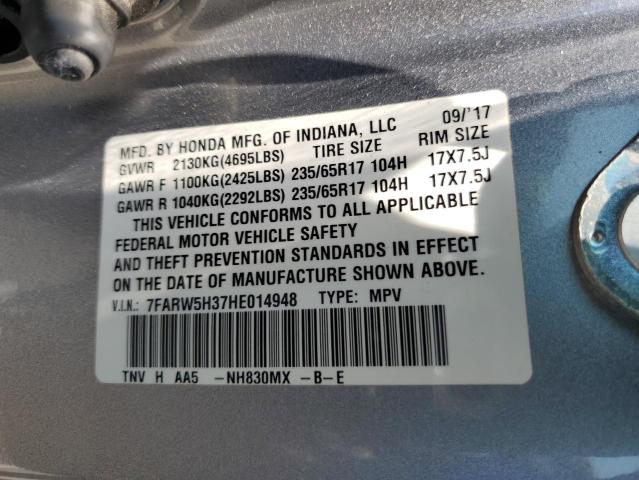 Photo 11 VIN: 7FARW5H37HE014948 - HONDA CR-V LX 