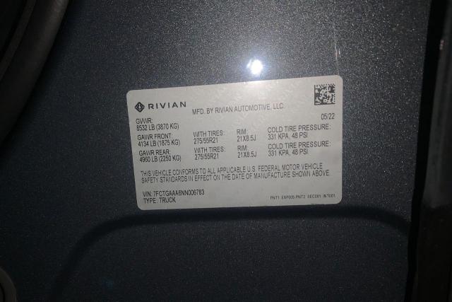 Photo 9 VIN: 7FCTGAAA6NN006783 - RIVIAN R1T ADVENT 