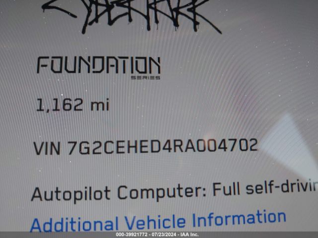 Photo 8 VIN: 7G2CEHED4RA004702 - TESLA CYBERTRUCK 