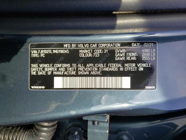 Photo 11 VIN: 7JR102TL1MG118045 - VOLVO S60 T5 INS 