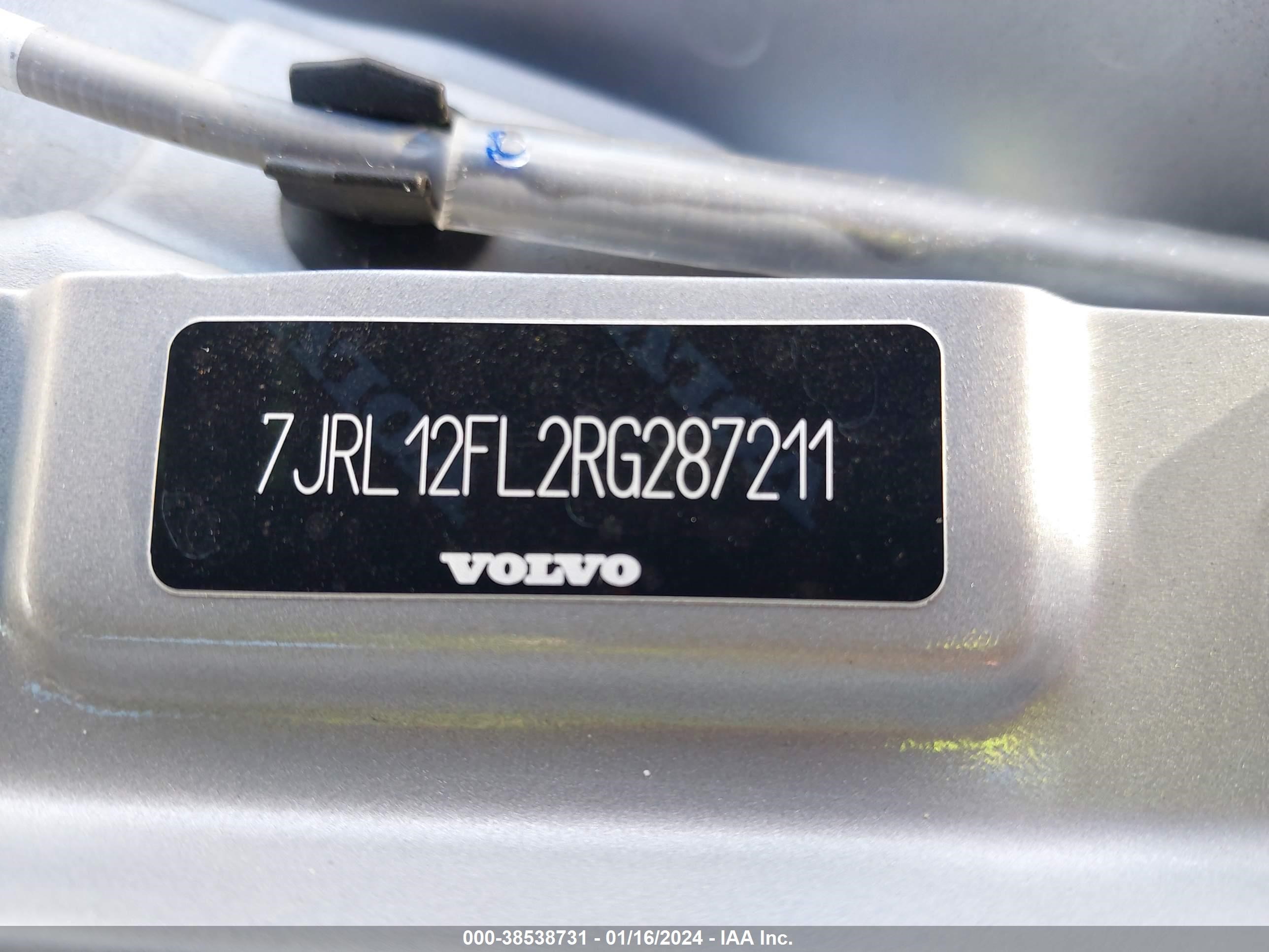 Photo 8 VIN: 7JRL12FL2RG287211 - VOLVO S60 