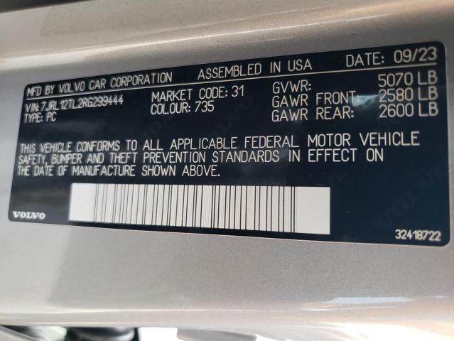 Photo 11 VIN: 7JRL12TL2RG299444 - VOLVO S60 