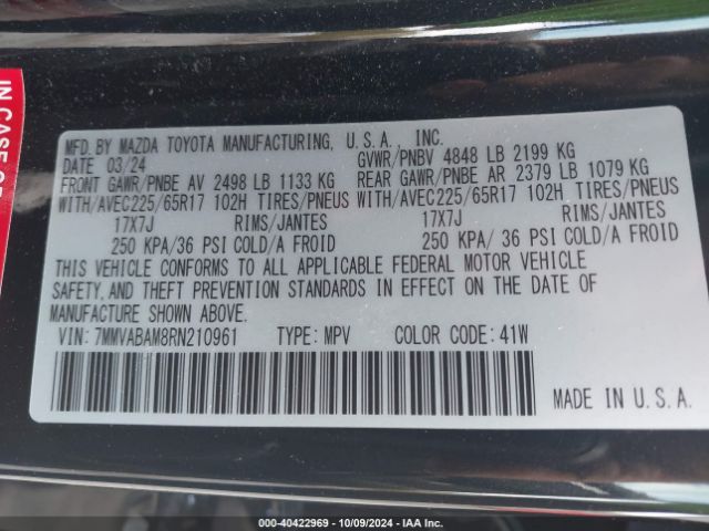 Photo 8 VIN: 7MMVABAM8RN210961 - MAZDA CX-50 
