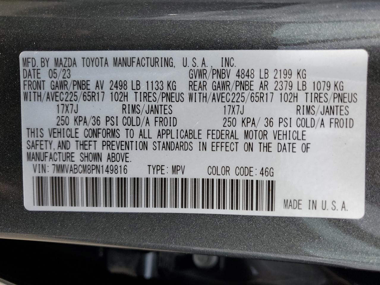 Photo 13 VIN: 7MMVABCM8PN149816 - MAZDA CX-50 