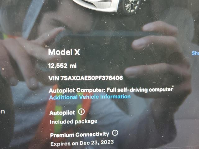 Photo 8 VIN: 7SAXCAE50PF376406 - TESLA MODEL X 