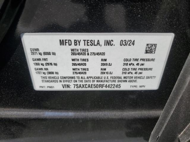 Photo 12 VIN: 7SAXCAE50RF442245 - TESLA MODEL X 