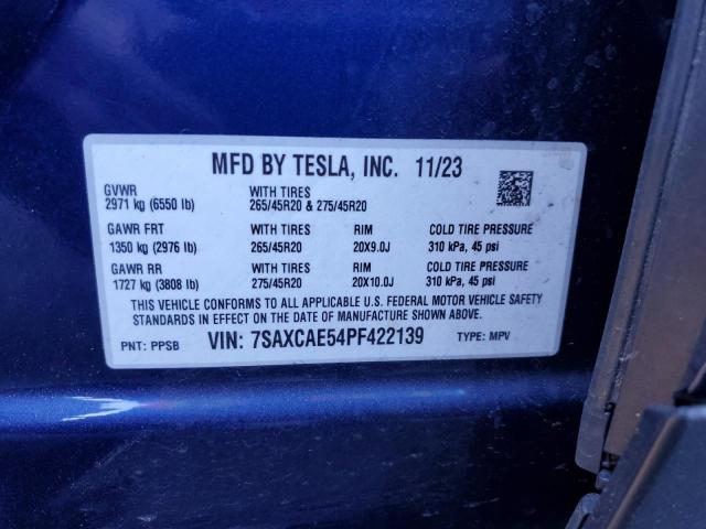 Photo 12 VIN: 7SAXCAE54PF422139 - TESLA MODEL X 