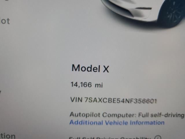 Photo 8 VIN: 7SAXCBE54NF356601 - TESLA MODEL X 