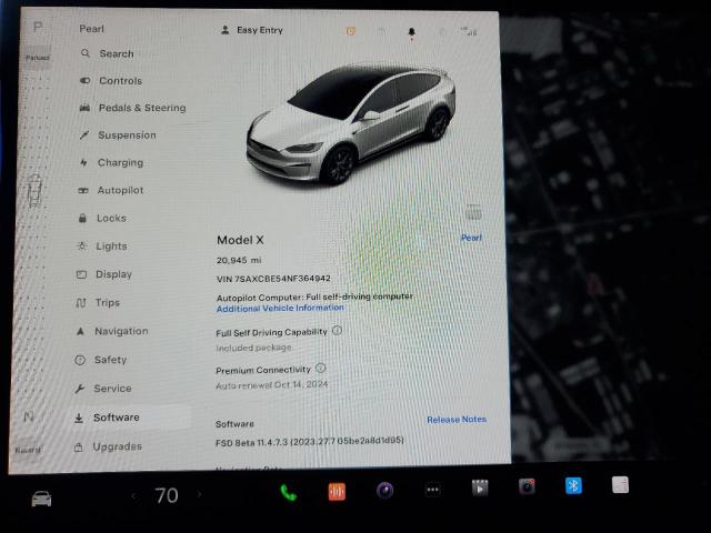 Photo 8 VIN: 7SAXCBE54NF364942 - TESLA MODEL X 