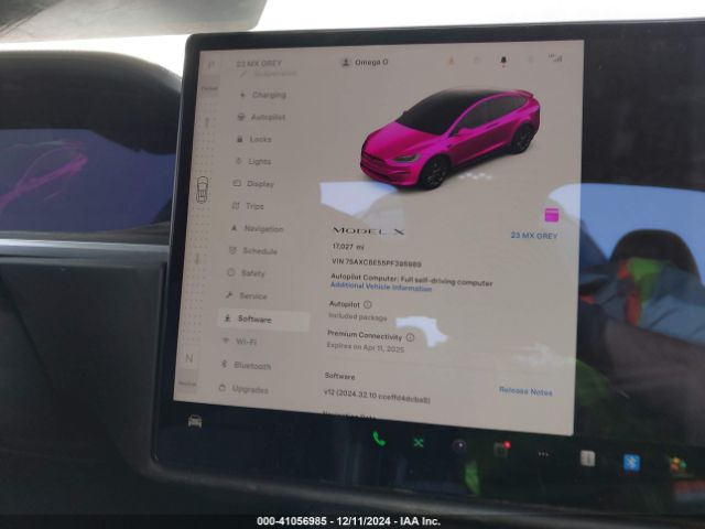 Photo 6 VIN: 7SAXCBE55PF395989 - TESLA MODEL X 