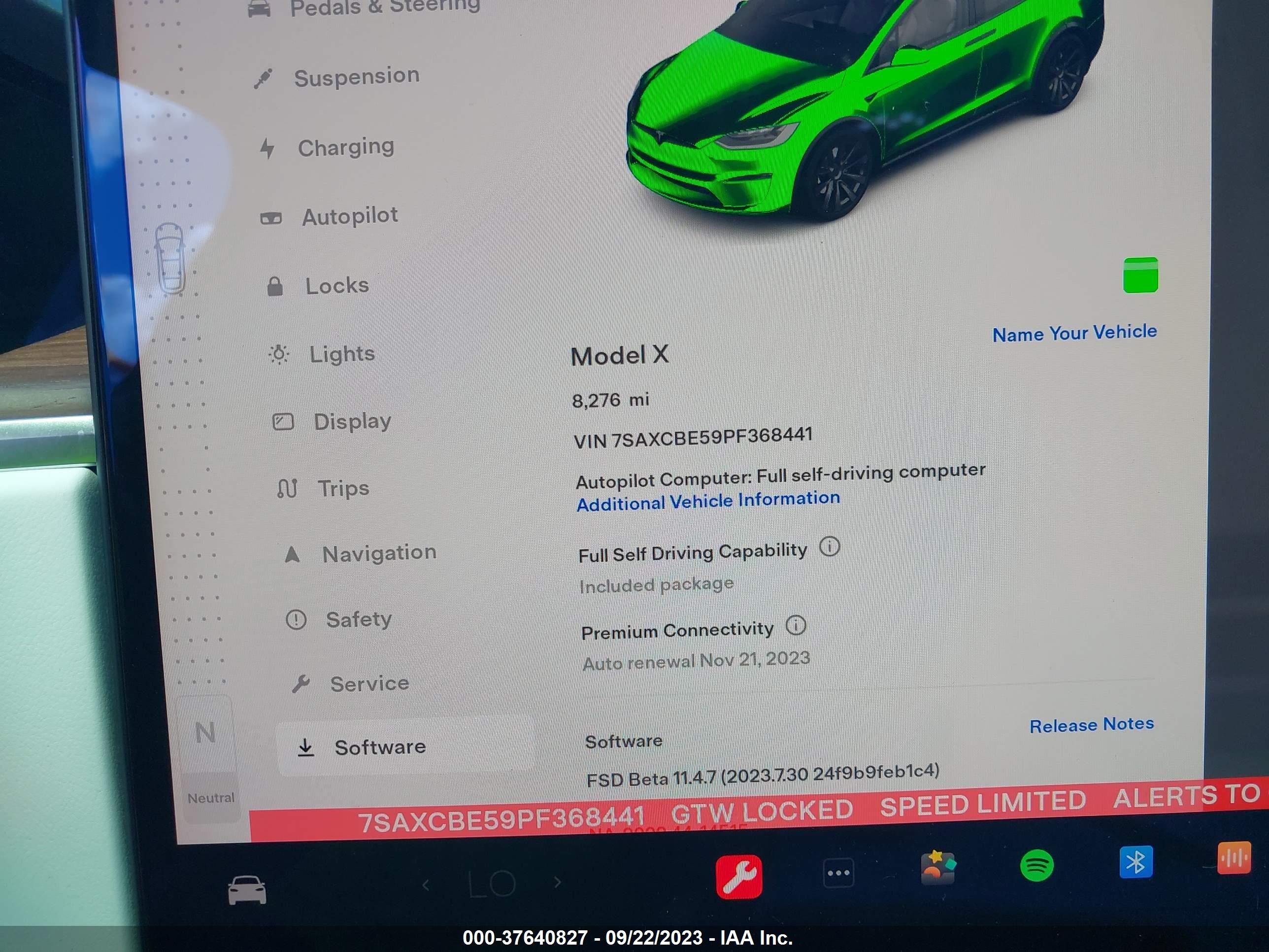 Photo 13 VIN: 7SAXCBE59PF368441 - TESLA MODEL X 