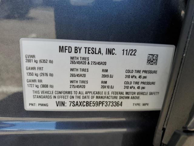 Photo 12 VIN: 7SAXCBE59PF373364 - TESLA MODEL X 