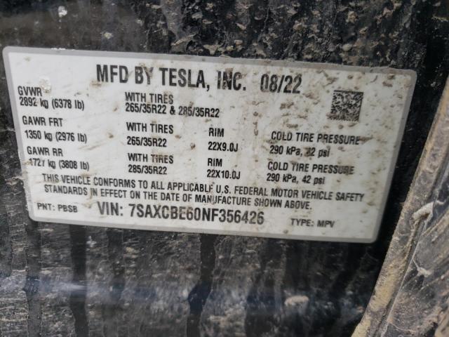 Photo 13 VIN: 7SAXCBE60NF356426 - TESLA MODEL X 