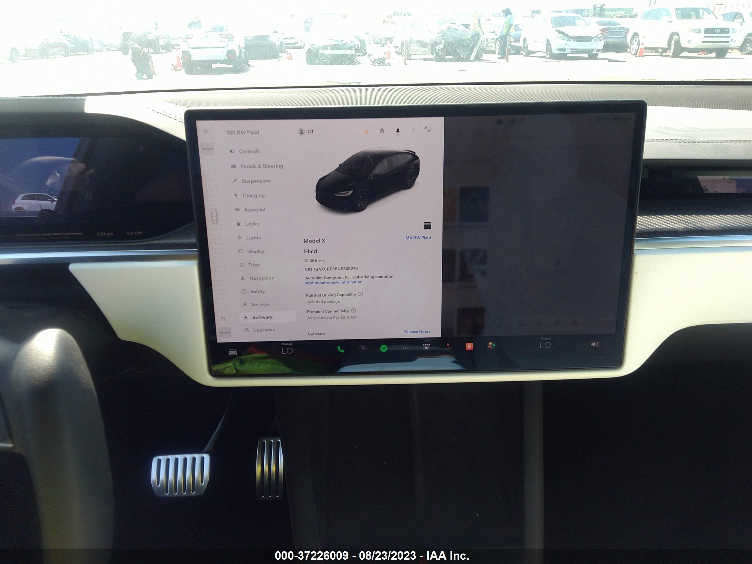 Photo 16 VIN: 7SAXCBE65NF338276 - TESLA MODEL X 