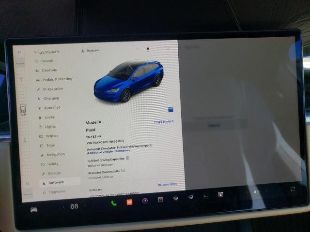 Photo 8 VIN: 7SAXCBE67NF331653 - TESLA MODEL X 