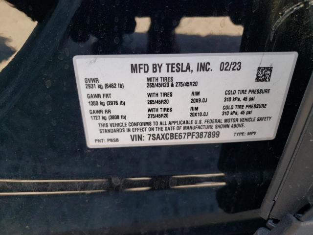 Photo 13 VIN: 7SAXCBE67PF387899 - TESLA MODEL X 