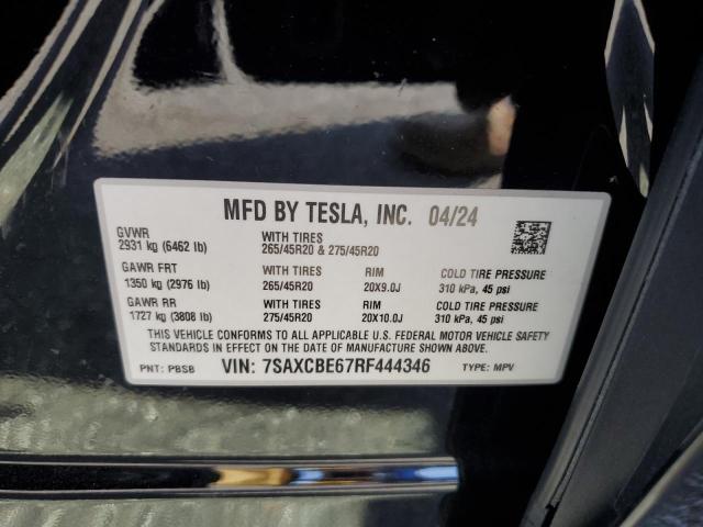 Photo 12 VIN: 7SAXCBE67RF444346 - TESLA MODEL X 