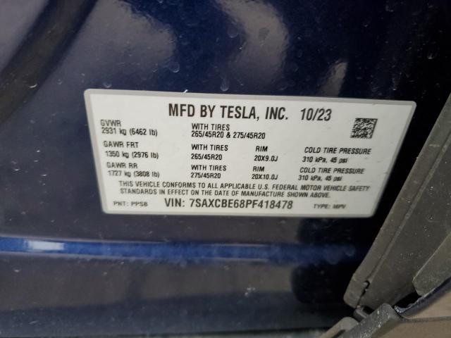 Photo 12 VIN: 7SAXCBE68PF418478 - TESLA MODEL X 