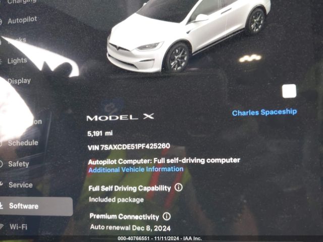 Photo 6 VIN: 7SAXCDE51PF425260 - TESLA MODEL X 