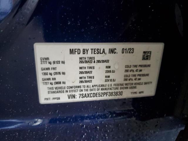 Photo 12 VIN: 7SAXCDE52PF383830 - TESLA MODEL X 