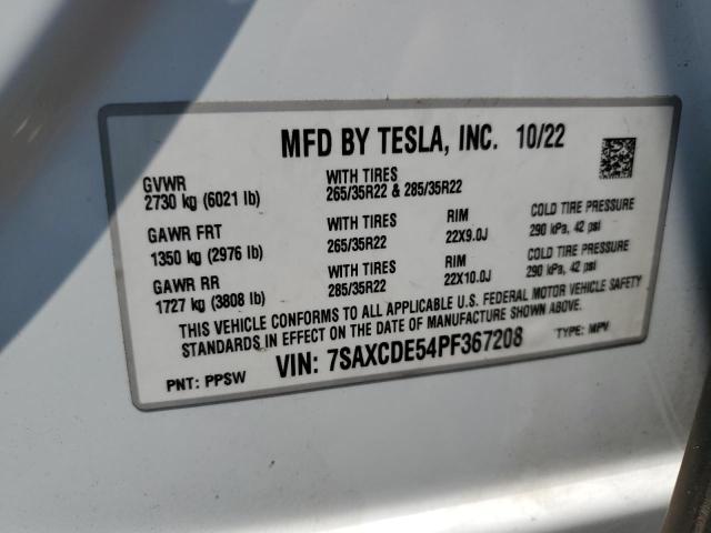 Photo 11 VIN: 7SAXCDE54PF367208 - TESLA MODEL X 