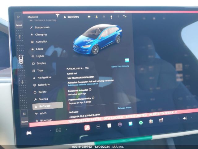 Photo 6 VIN: 7SAXCDE5XRF443761 - TESLA MODEL X 