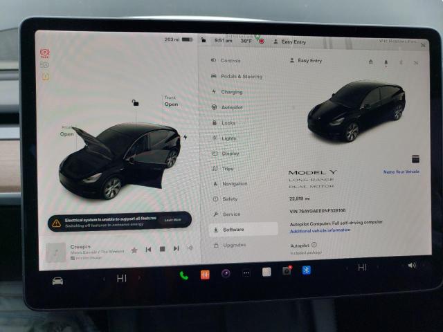 Photo 8 VIN: 7SAYGAEE0NF328166 - TESLA MODEL Y 