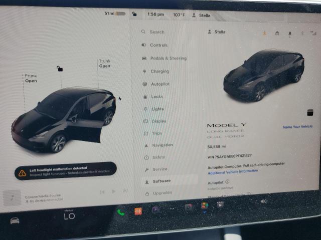 Photo 8 VIN: 7SAYGAEE0PF621827 - TESLA MODEL Y 