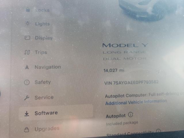 Photo 8 VIN: 7SAYGAEE0PF793582 - TESLA MODEL Y 