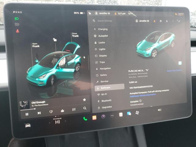 Photo 8 VIN: 7SAYGAEE0RF072732 - TESLA MODEL Y 