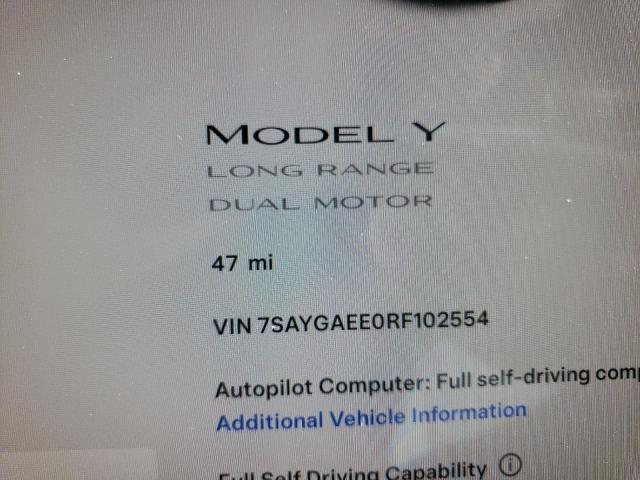 Photo 8 VIN: 7SAYGAEE0RF102554 - TESLA MODEL Y 