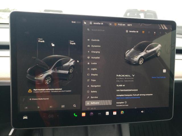 Photo 8 VIN: 7SAYGAEE2NF544343 - TESLA MODEL Y 