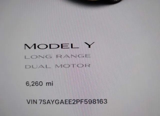 Photo 6 VIN: 7SAYGAEE2PF598163 - TESLA MODEL Y 