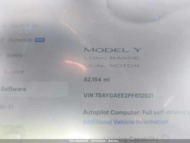 Photo 6 VIN: 7SAYGAEE2PF612921 - TESLA MODEL Y 