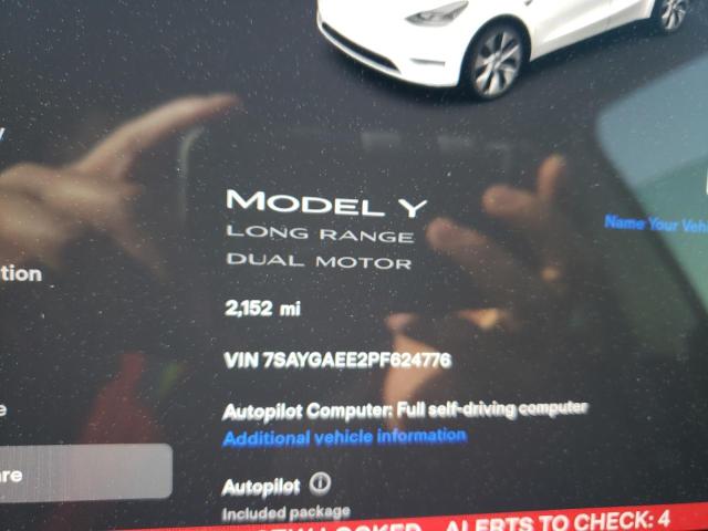 Photo 8 VIN: 7SAYGAEE2PF624776 - TESLA MODEL Y 