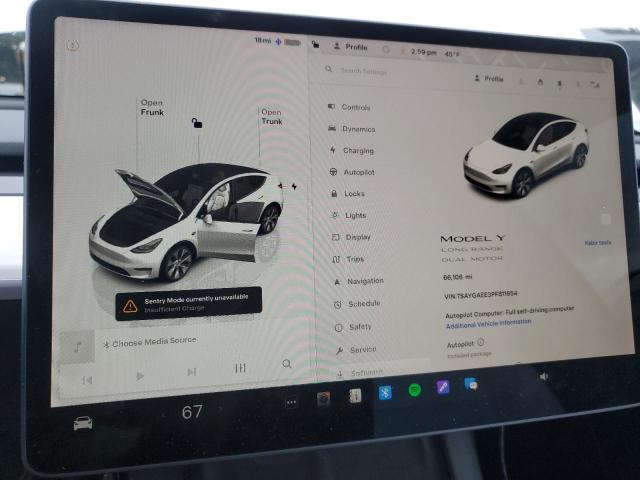 Photo 8 VIN: 7SAYGAEE3PF811654 - TESLA MODEL Y 