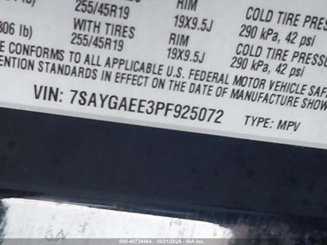 Photo 8 VIN: 7SAYGAEE3PF925072 - TESLA MODEL Y 