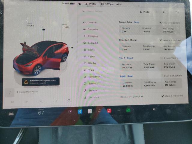 Photo 8 VIN: 7SAYGAEE4NF409655 - TESLA MODEL Y 