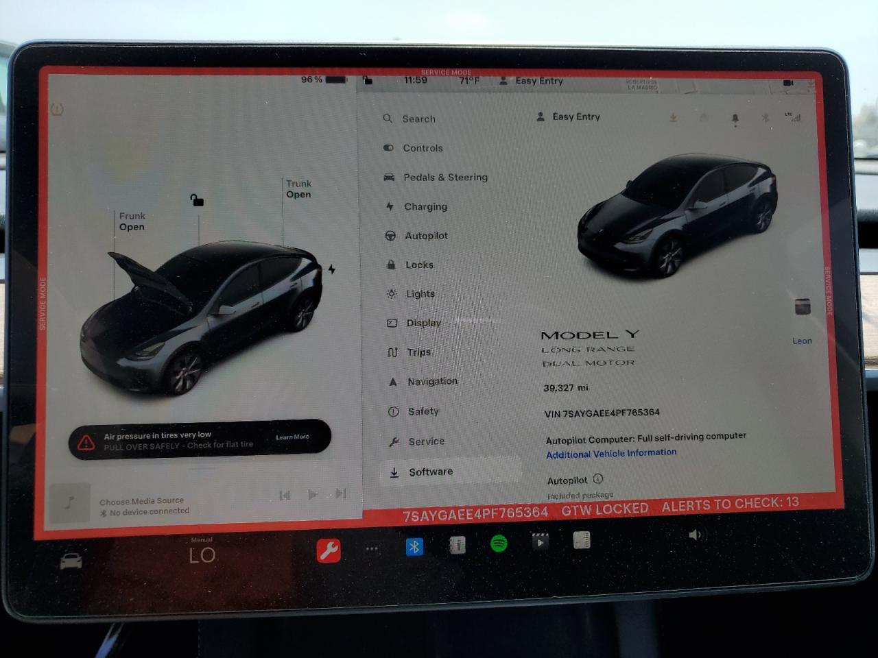 Photo 8 VIN: 7SAYGAEE4PF765364 - TESLA MODEL Y 