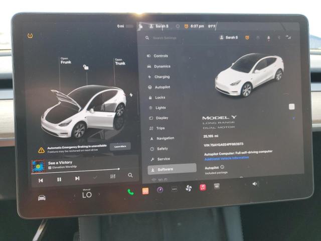 Photo 8 VIN: 7SAYGAEE4PF863973 - TESLA MODEL Y 