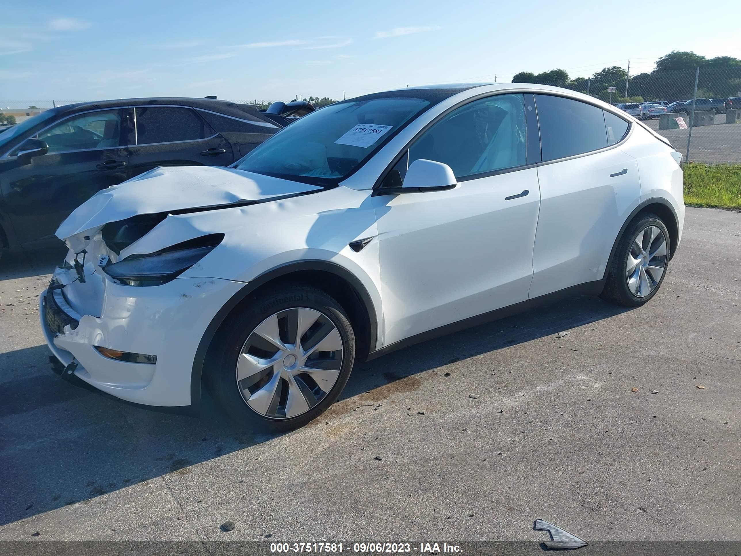 Photo 1 VIN: 7SAYGAEE5NF308592 - TESLA MODEL Y 