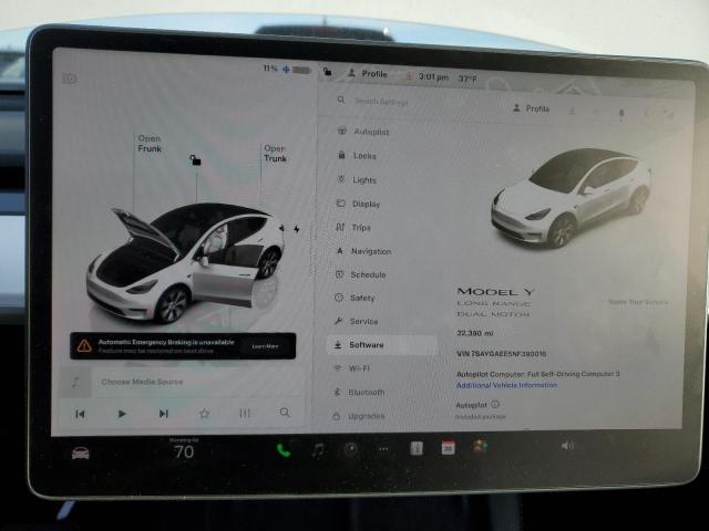 Photo 8 VIN: 7SAYGAEE5NF390016 - TESLA MODEL Y 