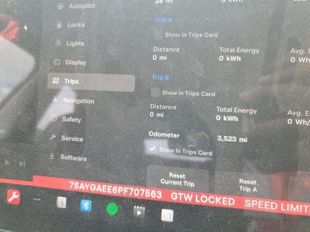 Photo 8 VIN: 7SAYGAEE6PF707563 - TESLA MODEL Y 