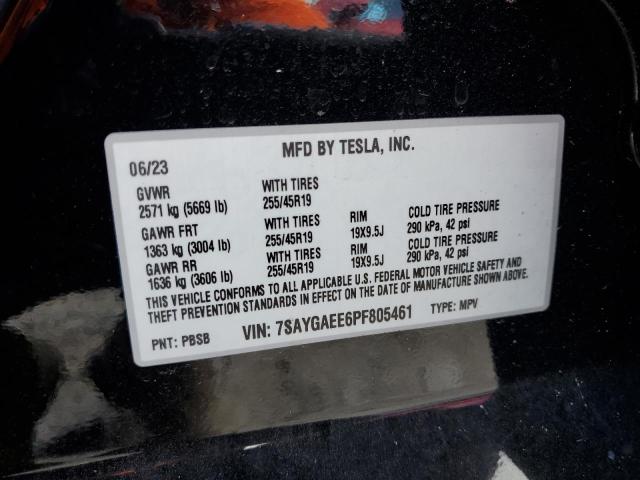 Photo 13 VIN: 7SAYGAEE6PF805461 - TESLA MODEL Y 