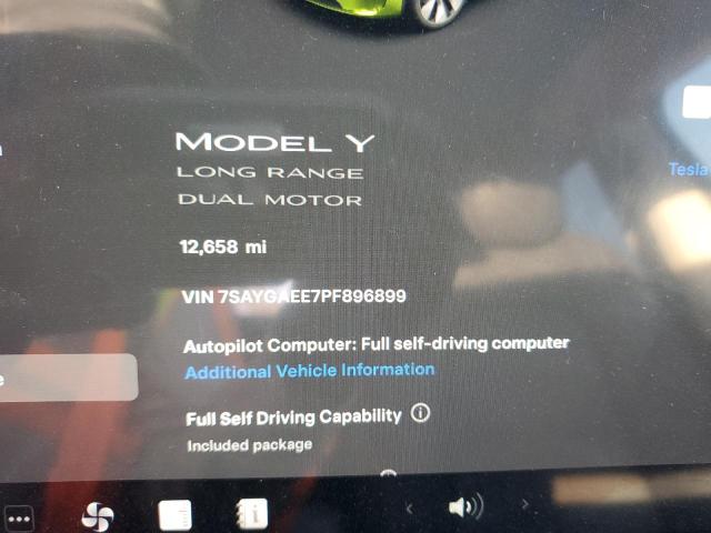 Photo 8 VIN: 7SAYGAEE7PF896899 - TESLA MODEL Y 