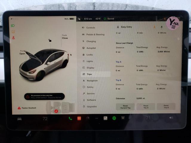 Photo 8 VIN: 7SAYGAEE8NF524081 - TESLA MODEL Y 