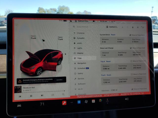 Photo 8 VIN: 7SAYGAEE8RF026436 - TESLA MODEL Y 