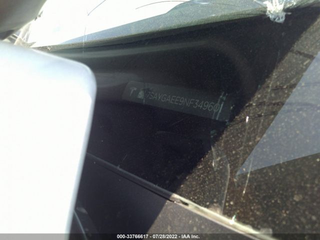 Photo 8 VIN: 7SAYGAEE9NF349601 - TESLA MODEL Y 